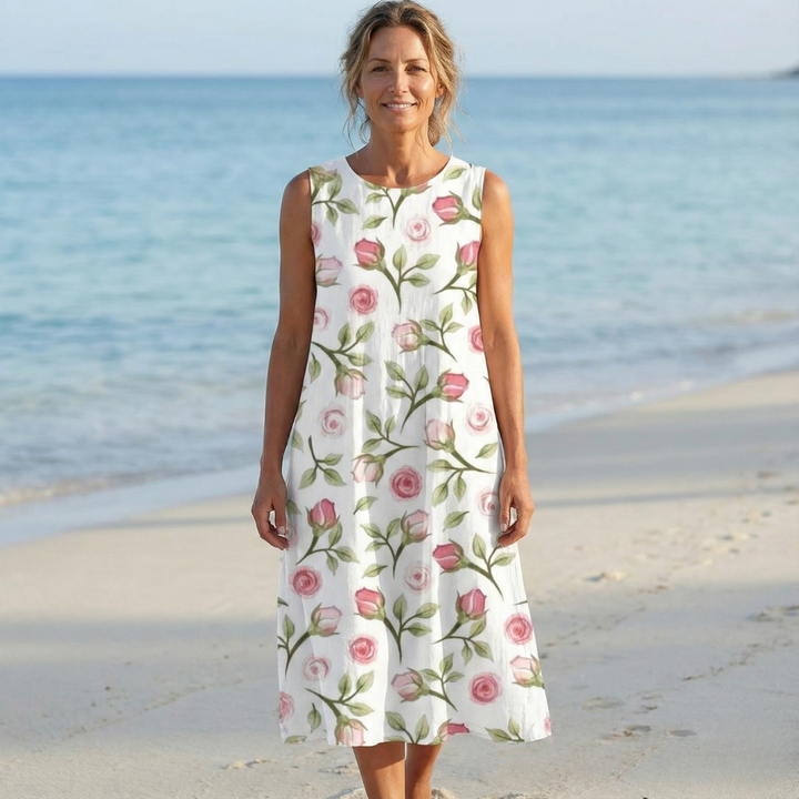 Maribel™ | Floral Sleeveless Summer Dress