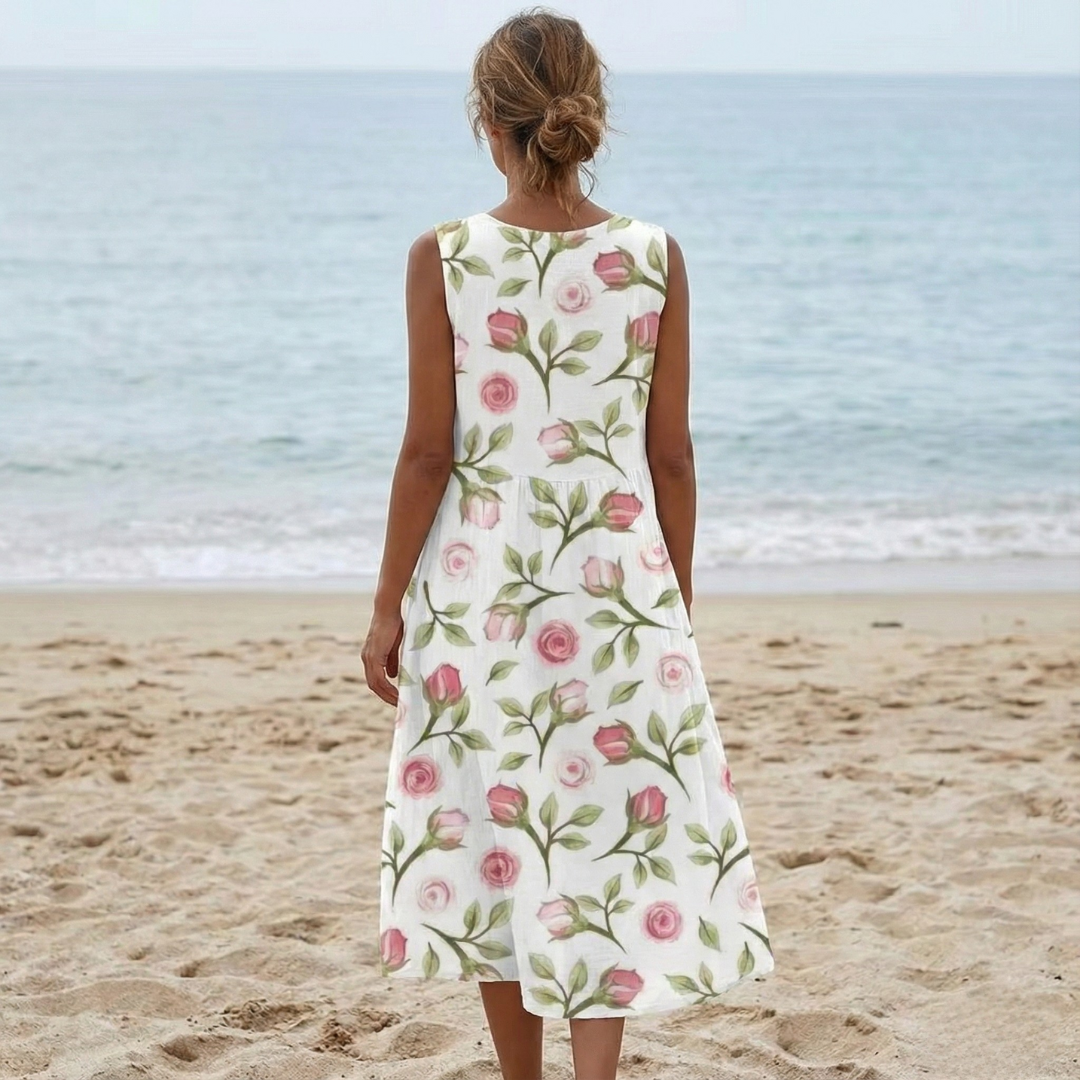 Maribel™ | Floral Sleeveless Summer Dress