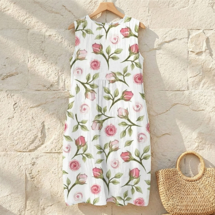 Maribel™ | Floral Sleeveless Summer Dress