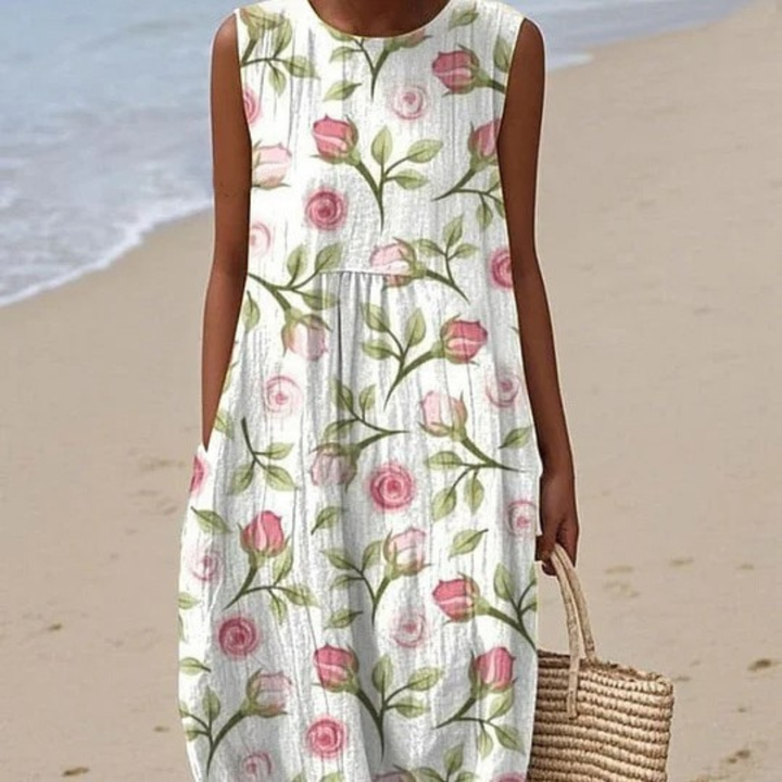 Maribel™ | Floral Sleeveless Summer Dress
