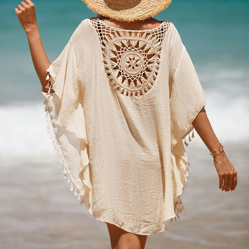 Luna Crochet Beach Cover-Up Dress
