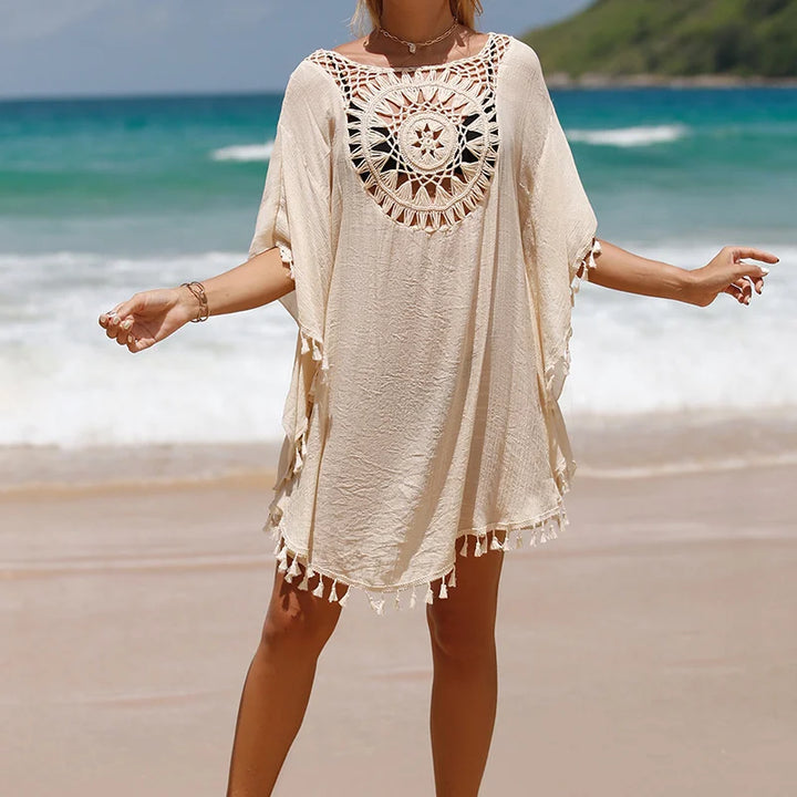 Luna Crochet Beach Cover-Up Dress